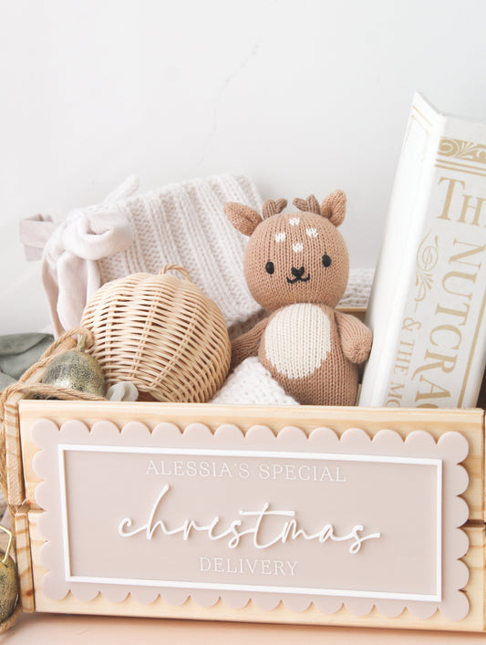 Christmas Crate Plaque - Acrylic