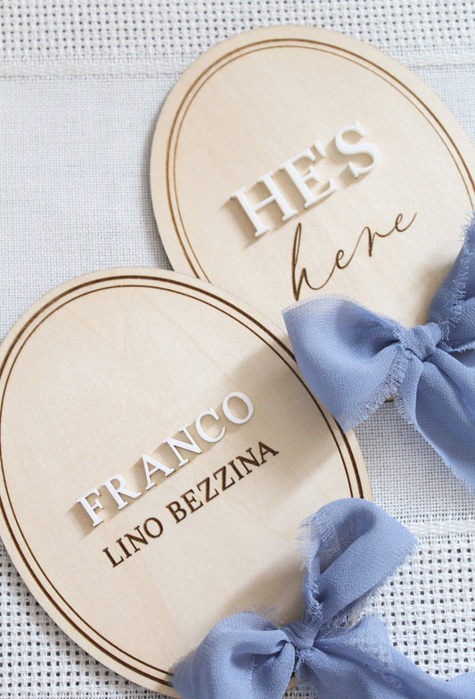 Bundle of Joy Baby Name Plaque