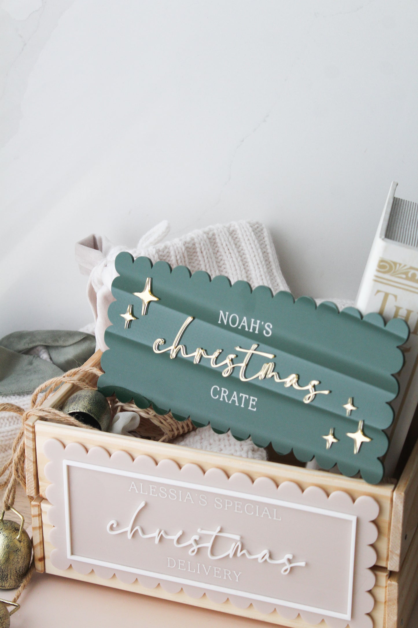 Christmas Crate Plaque - Acrylic