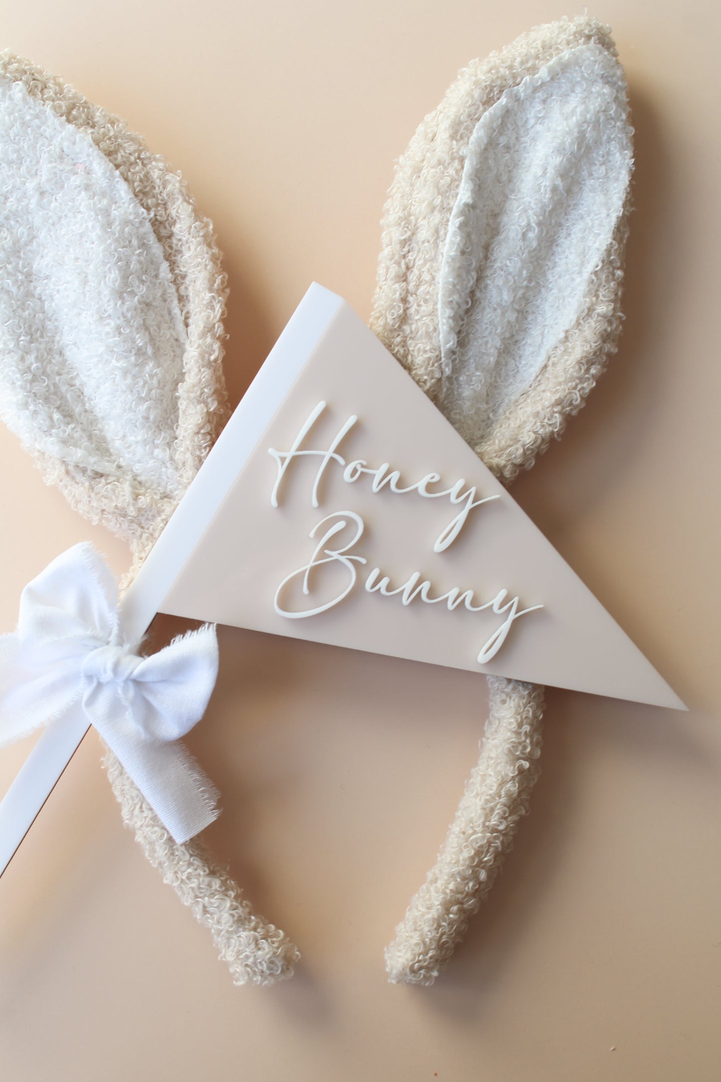 Honey Bunny Acrylic Easter Flag Decoration