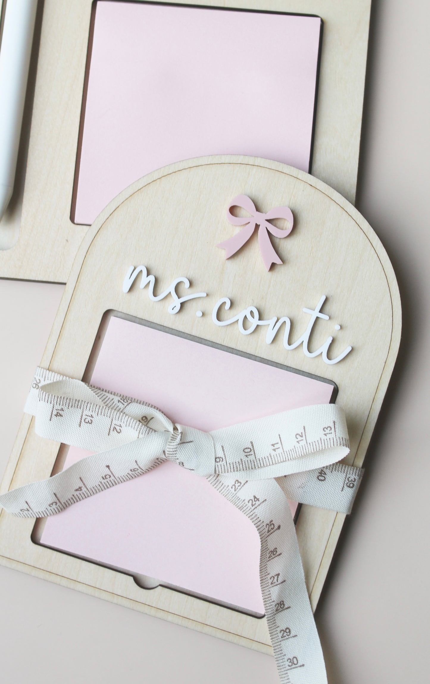 Custom Sticky Note Holder - Personalized Teacher Gift
