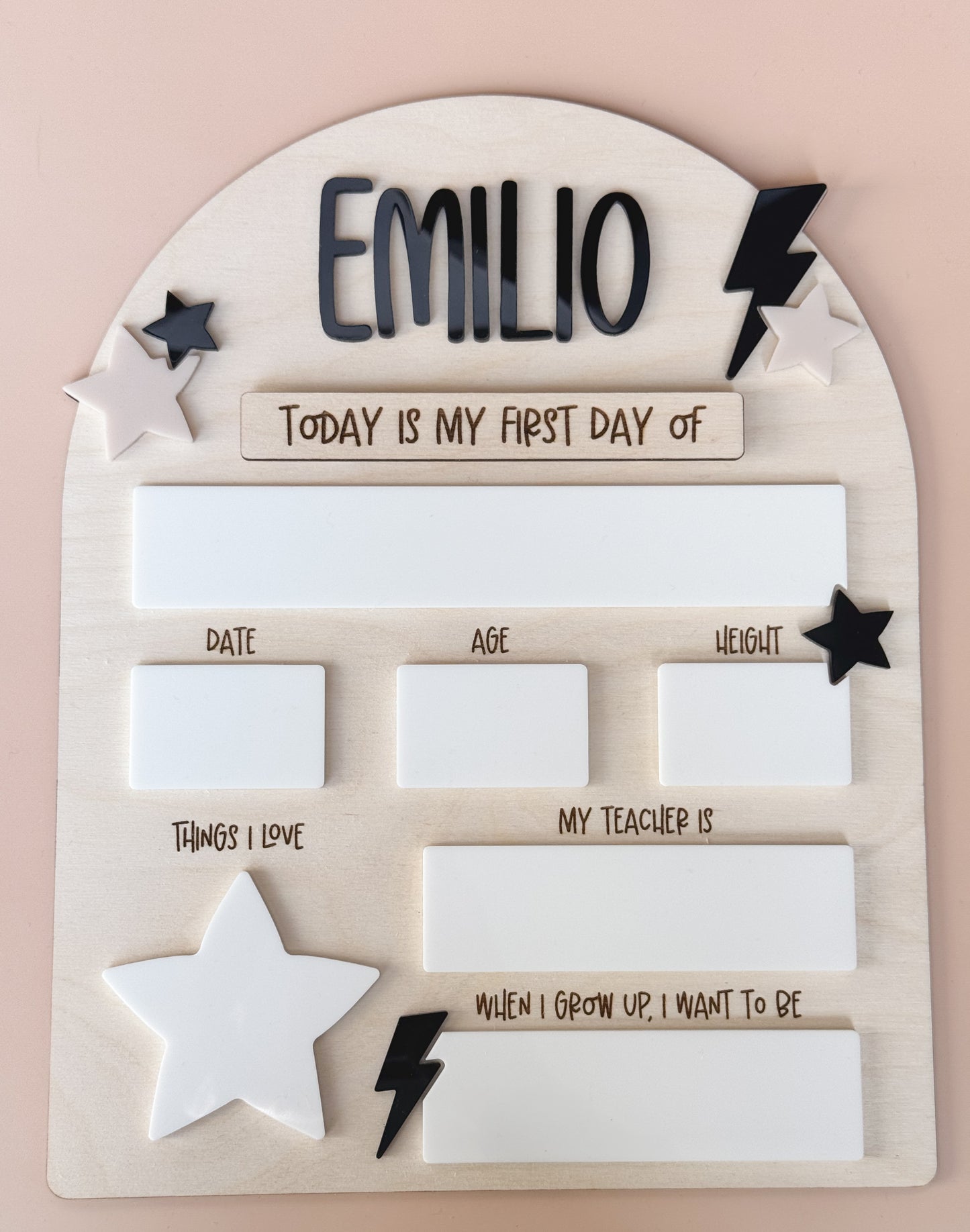 Starlight - First & Last Day of School Board