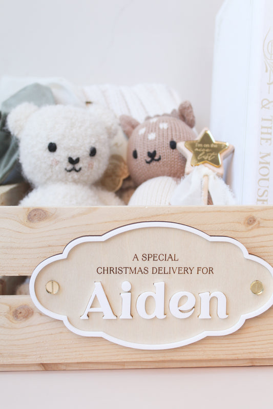 Christmas Crate Plaque