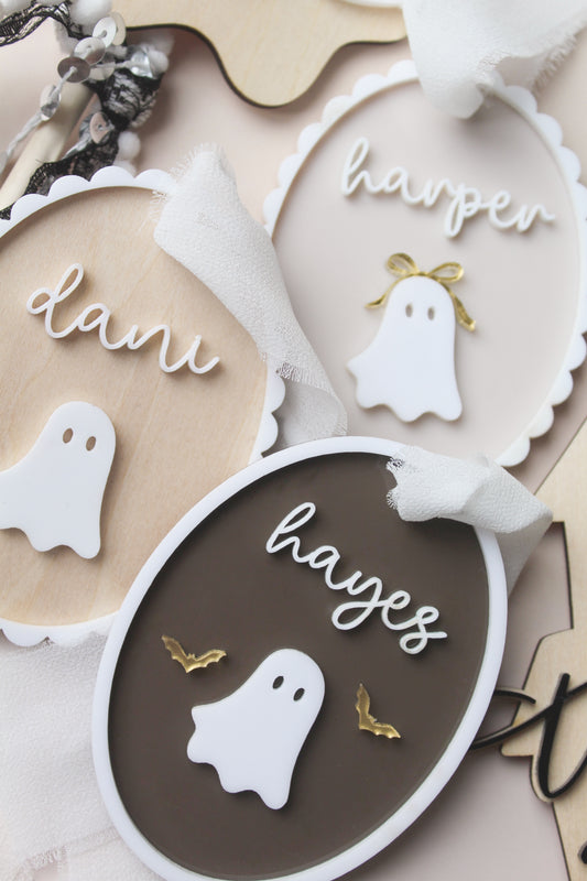 Little BOO Halloween Basket Tag