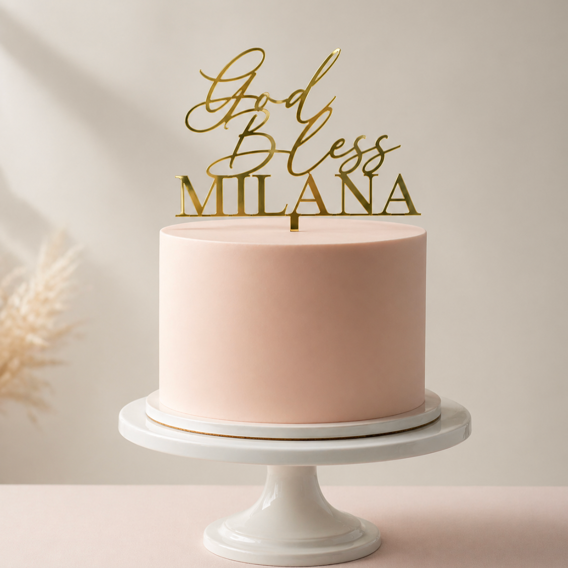 Softly Blessed Sacrament Cake Topper