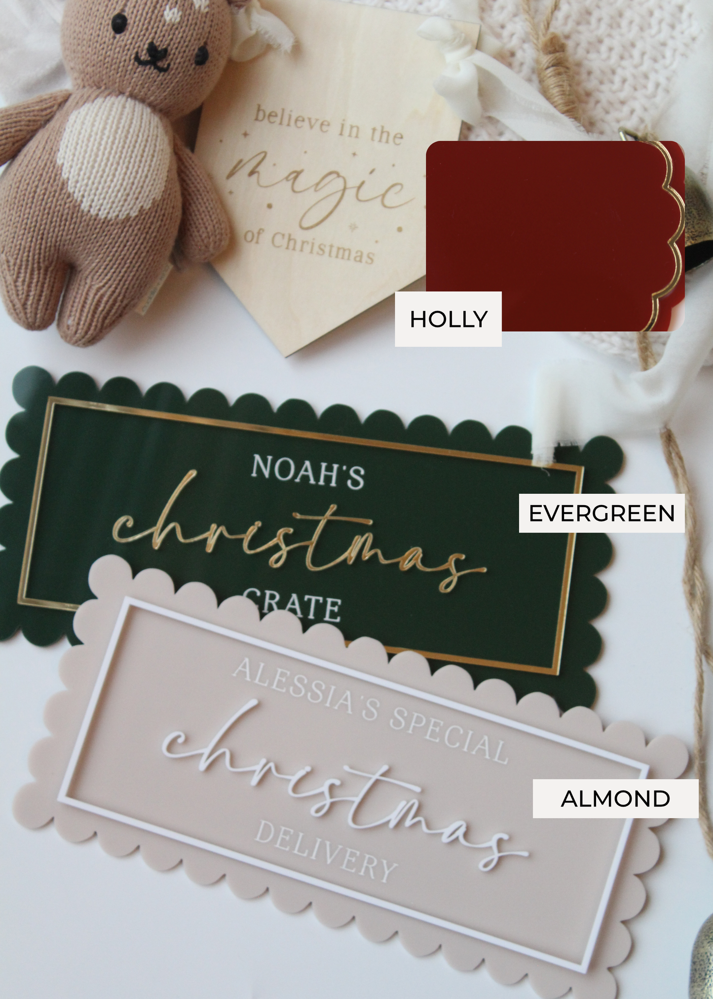 Santa’s Scalloped Snack Tray