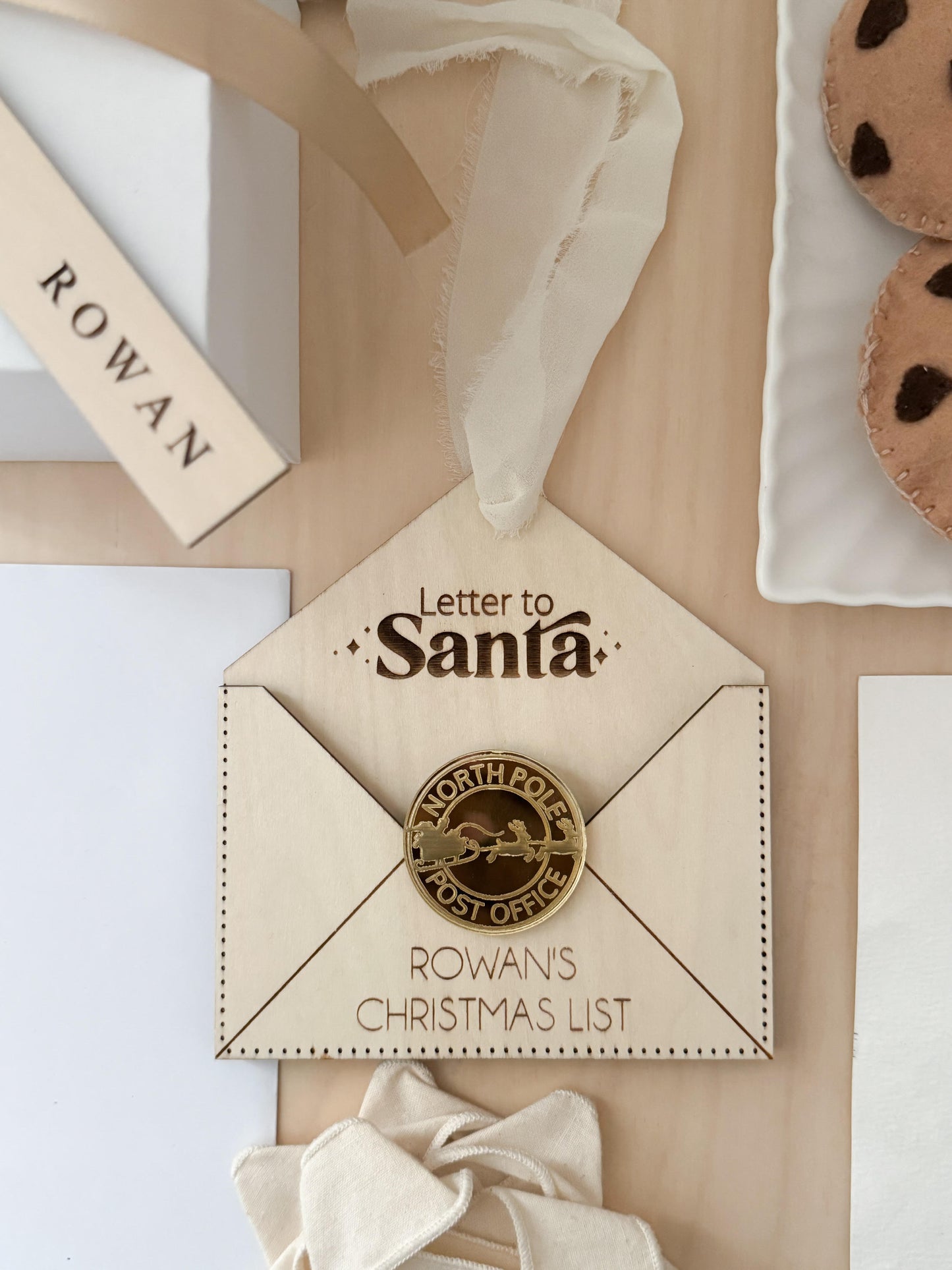 Letter to Santa Christmas Ornament