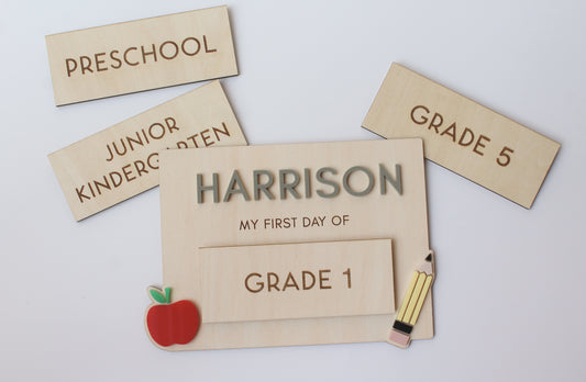 Interchangeable First Day Board