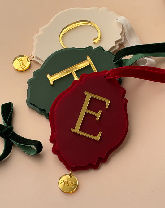 Merry Monogram - Personalized Christmas Ornament