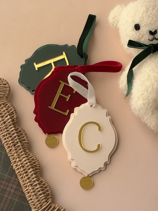 Merry Monogram - Personalized Christmas Ornament