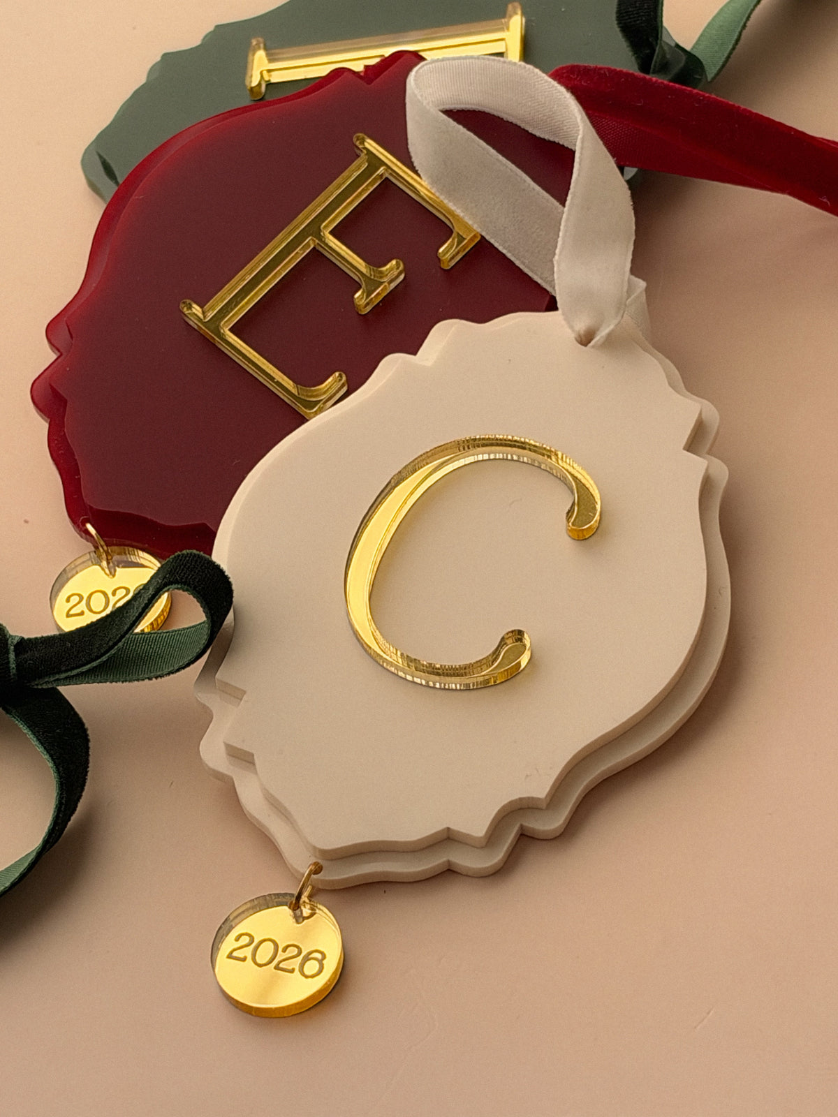 Merry Monogram - Personalized Christmas Ornament