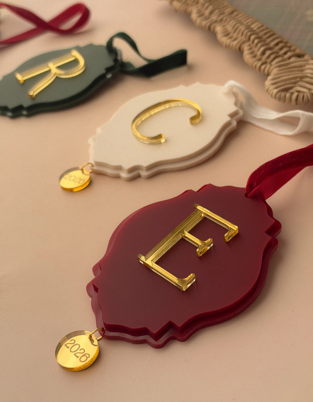 Merry Monogram - Personalized Christmas Ornament