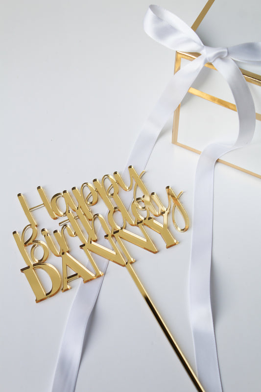 Sparkle & Shine Birthday Cake Topper