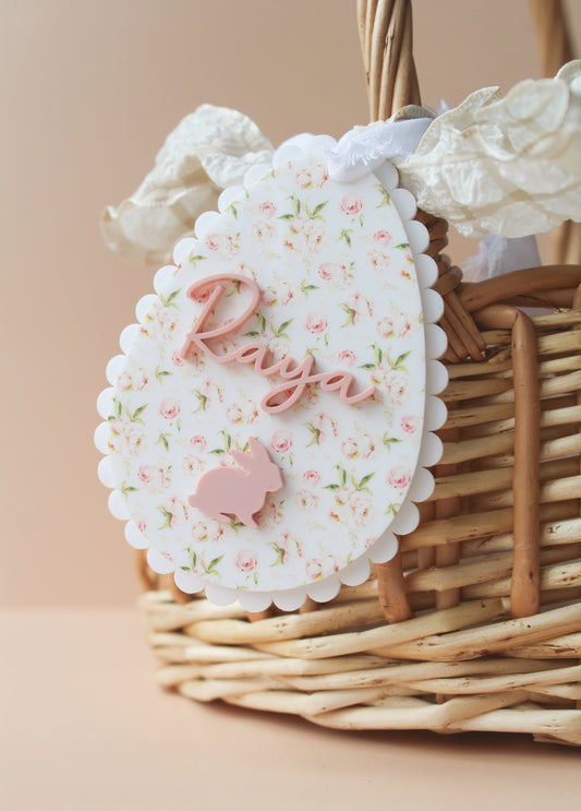 Spring Blossoms Easter Basket Tag