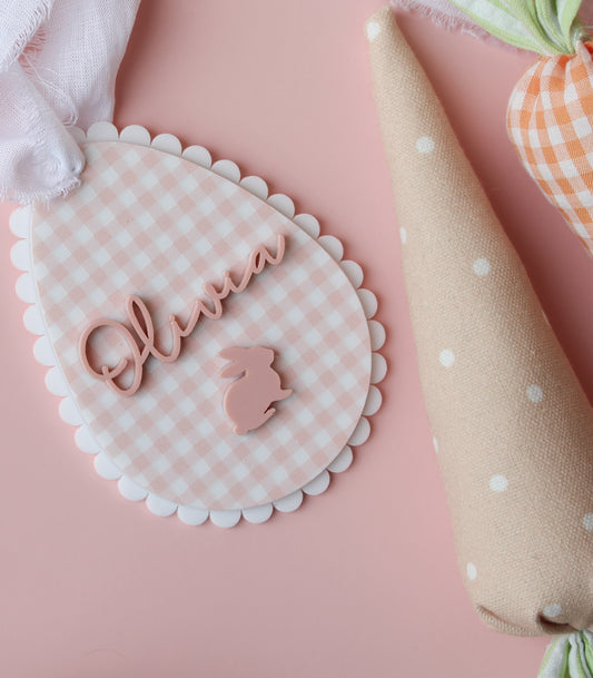 Pretty in Pink Easter Basket Tag