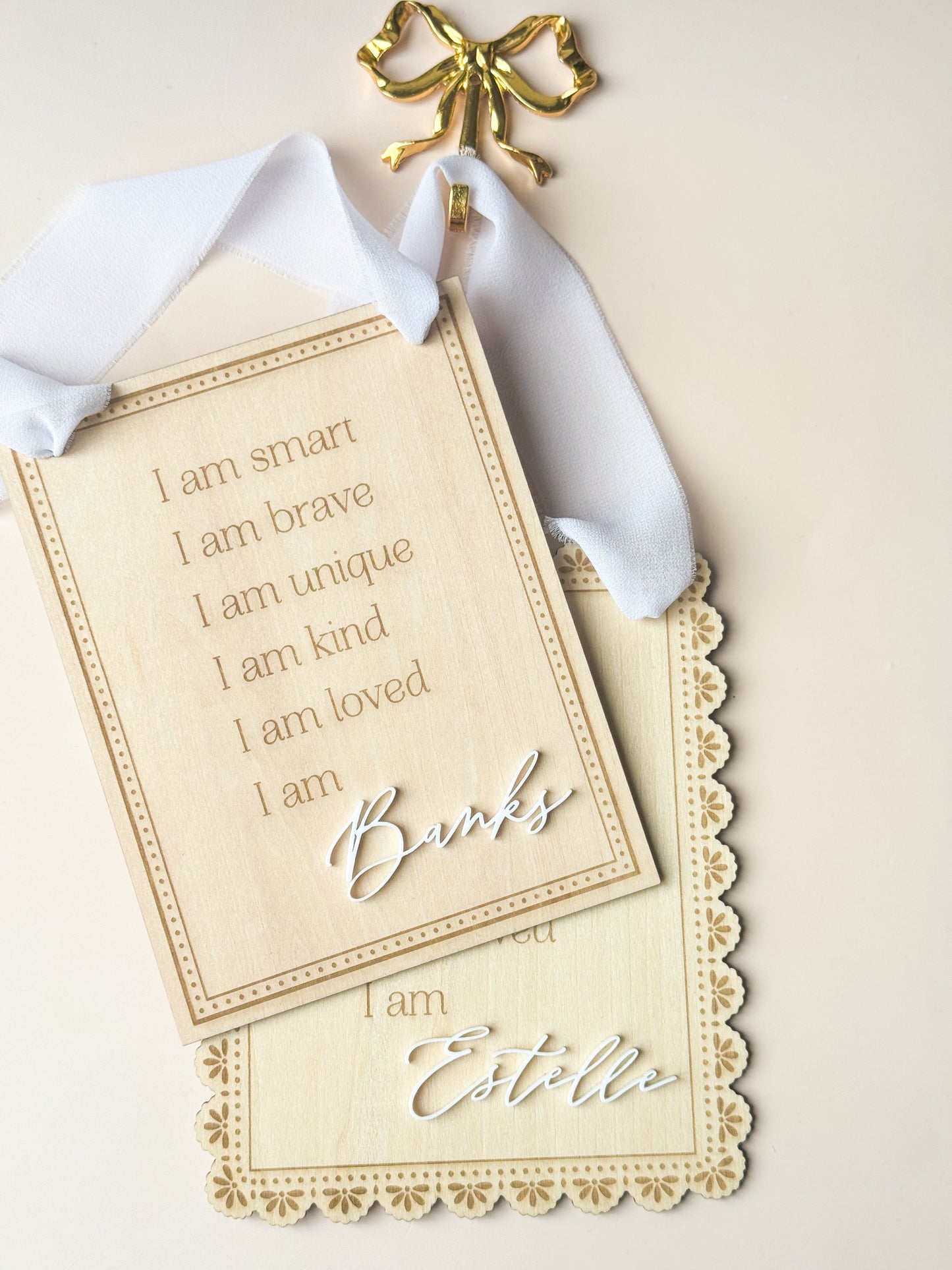 I am Loved - Hanging Affirmation Sign
