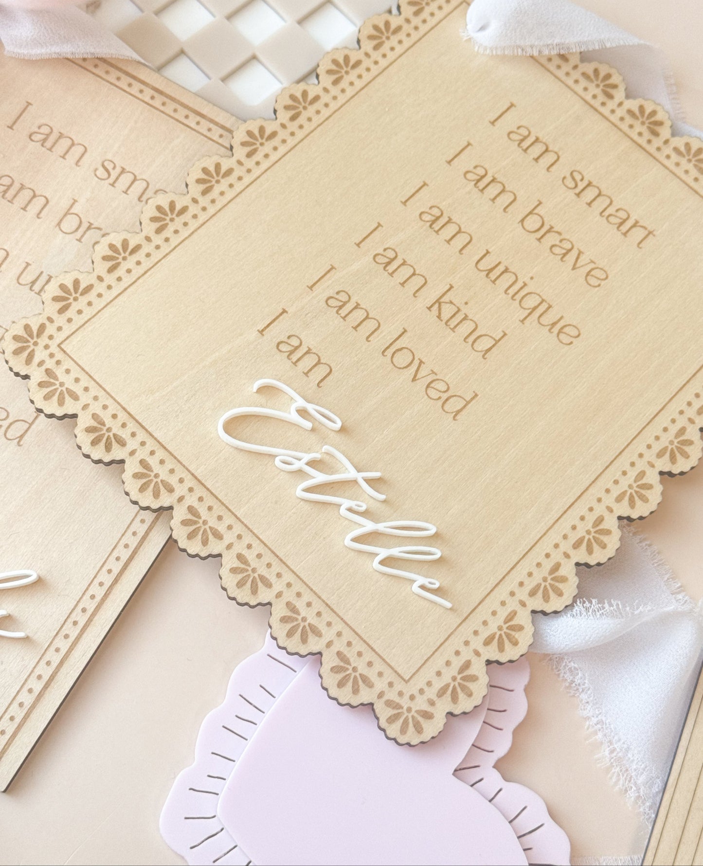 I am Loved - Hanging Affirmation Sign