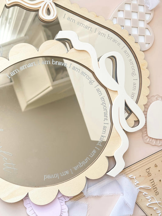 I am Magic Mirror - Positive Affirmation Mirror - Round