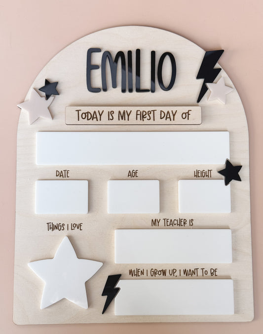 Starlight - First & Last Day of School Board
