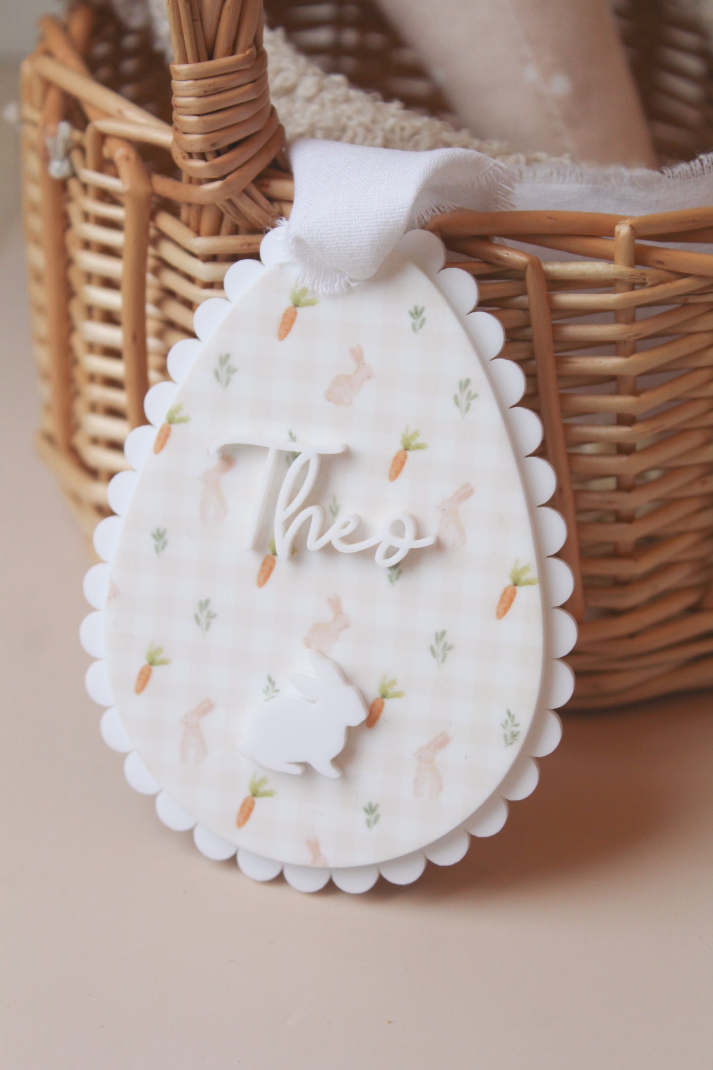 Bunny Meadow Easter Basket Tag
