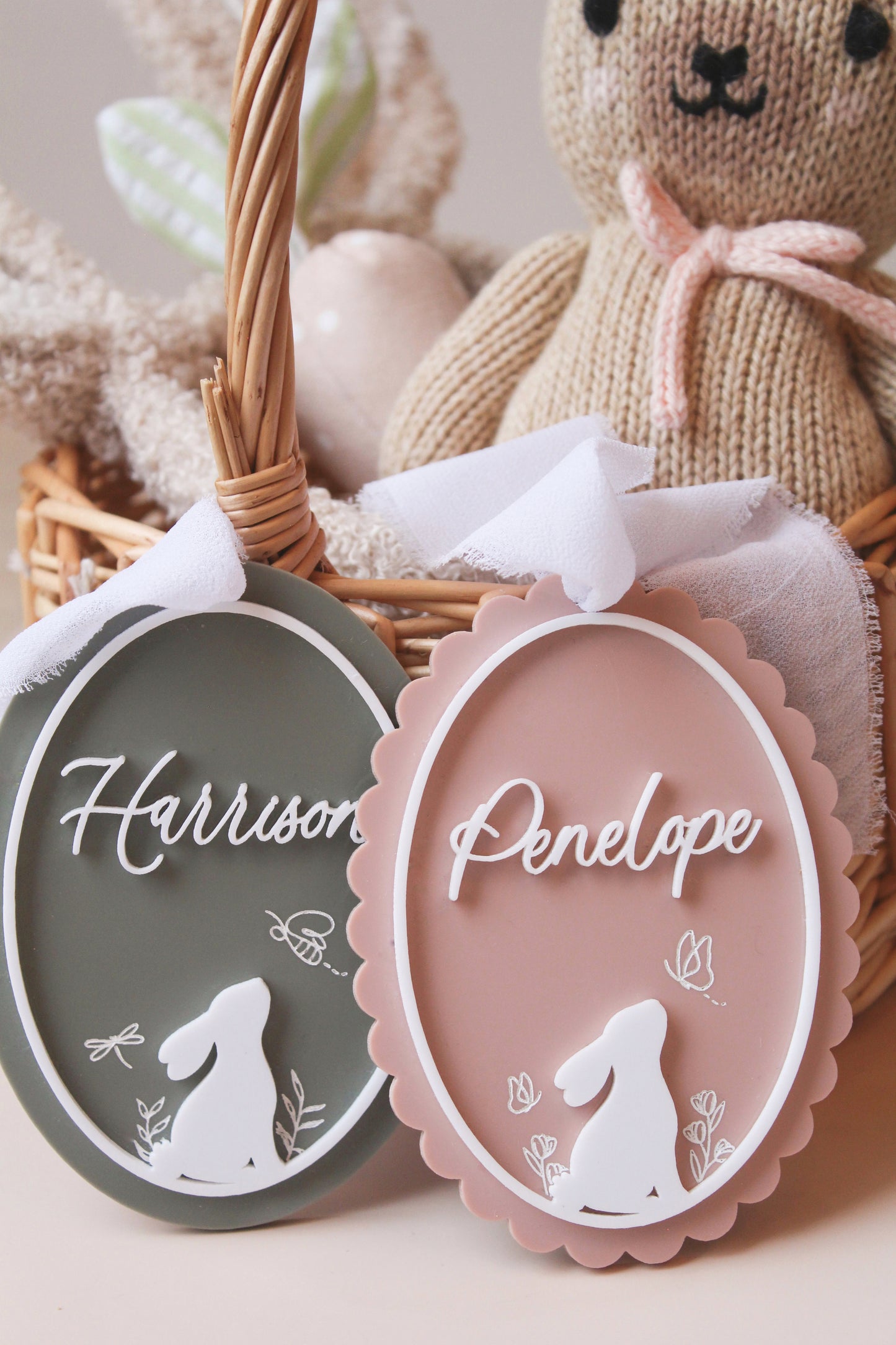 Springtime Story Easter Basket Tag