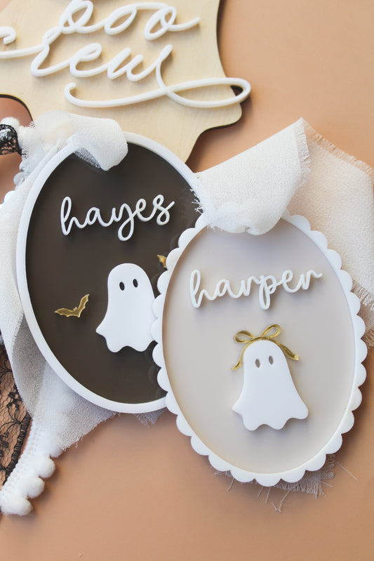 Little BOO Halloween Basket Tag