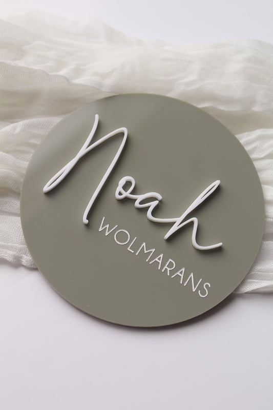 Personalized Acrylic Name Plaque
