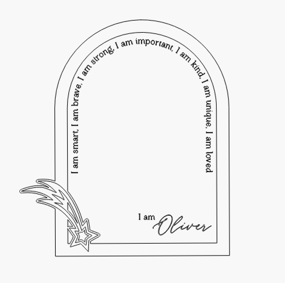 I am Magic Mirror - Positive Affirmation Mirror - Arched