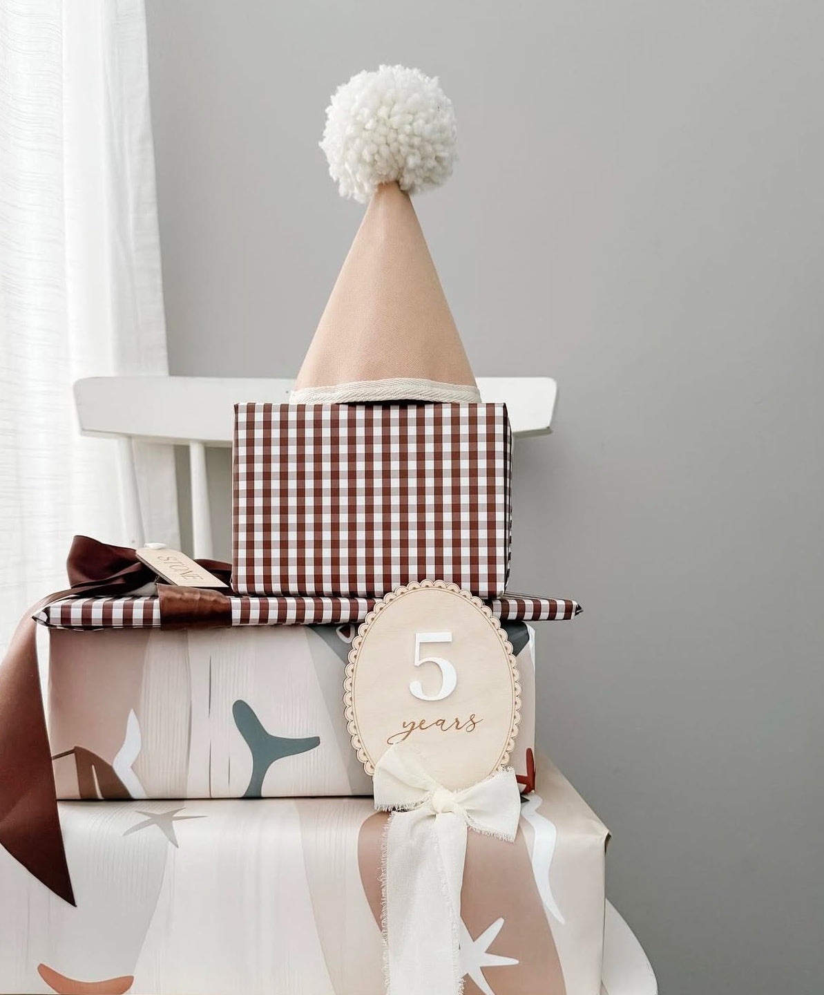Wooden Birthday Milestone Plaque